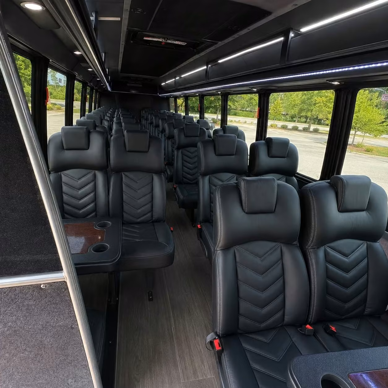 28 passenger minibus interior