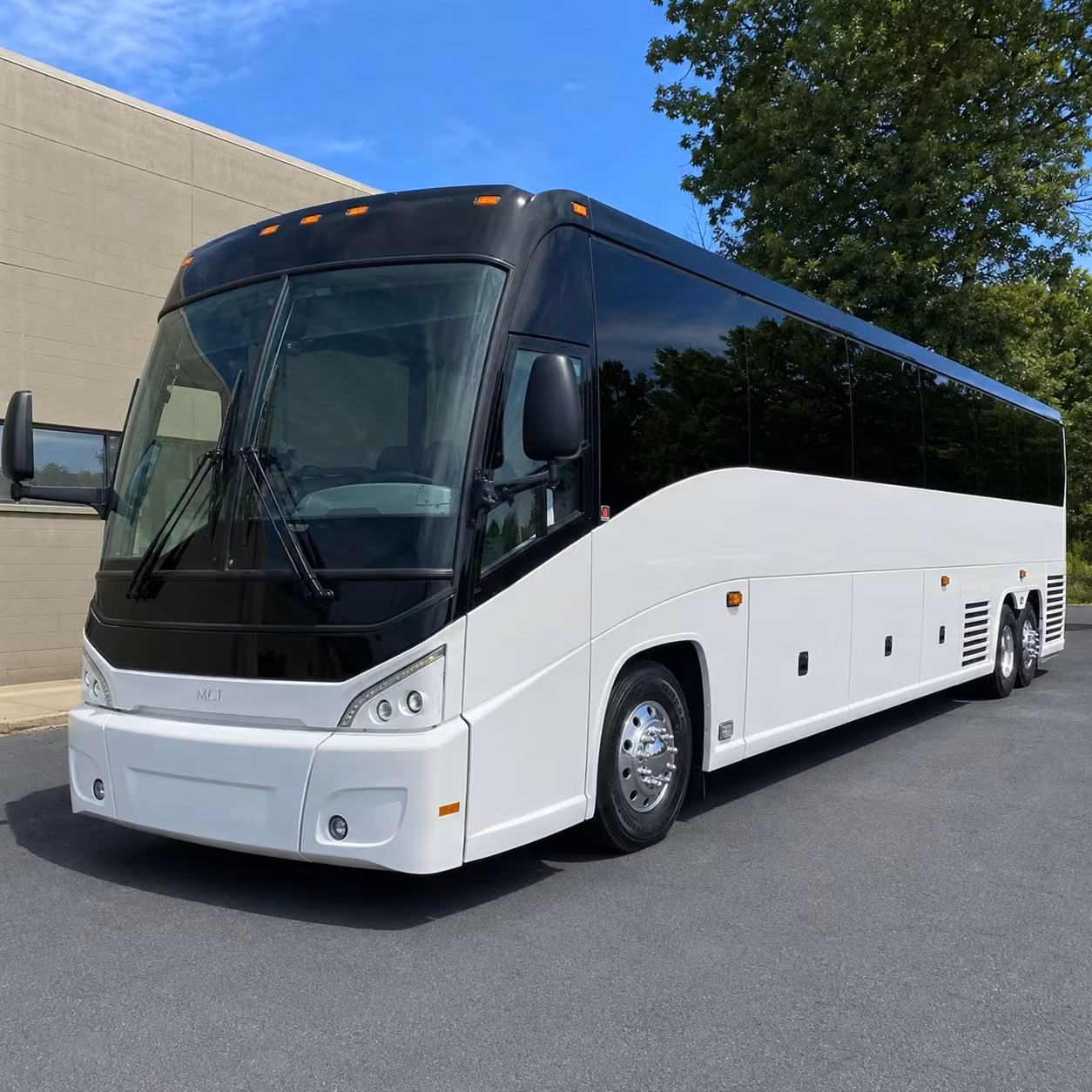billings charter bus rental exterior