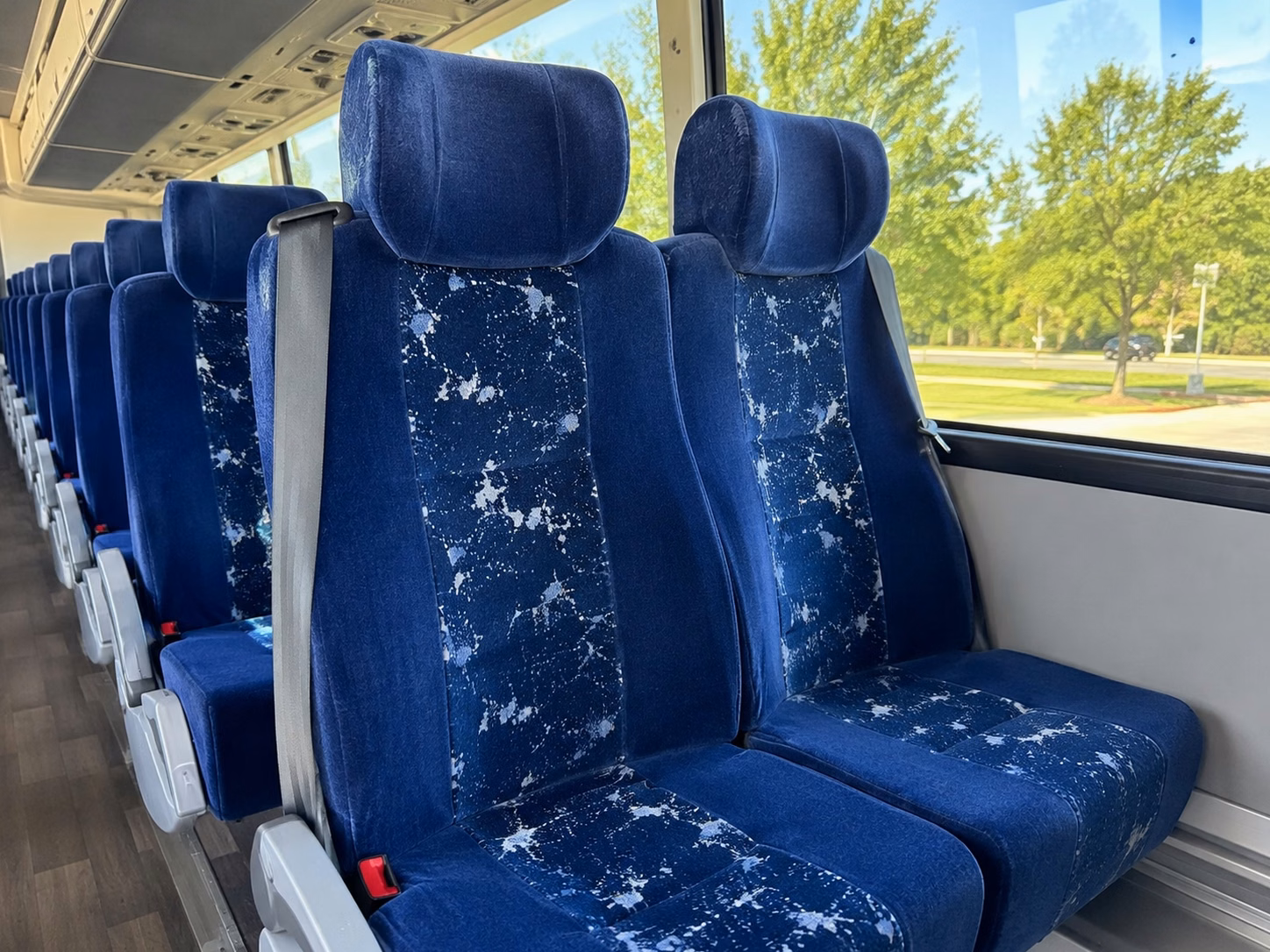 billings charter bus rental interior